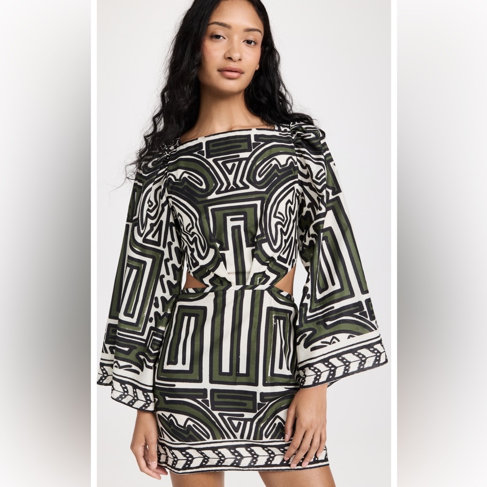 ✨NWT✨ JOHANNA ORTIZ Ethnic Notes printed cotton mini dress Size 0